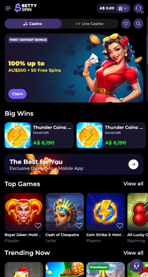 Betty Spin Casino Casino Logo